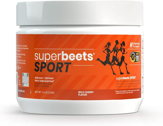 humanN SuperBeets Sport Endurance Pre Workout Powder - NSF Certified - Nitric Oxide Supplement - Wild Cherry Flavor, 20 Servings - Caffeine & Creatine Free Energy Booster - Espot.com.au