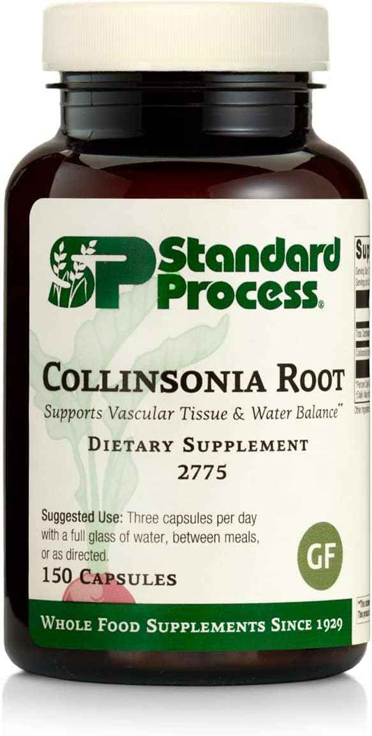 Whole Food Collinsonia Root Supplement for Vascular, Digestive, Bladder, and Kidney Support - 150 Capsules by Standard Process Inc.