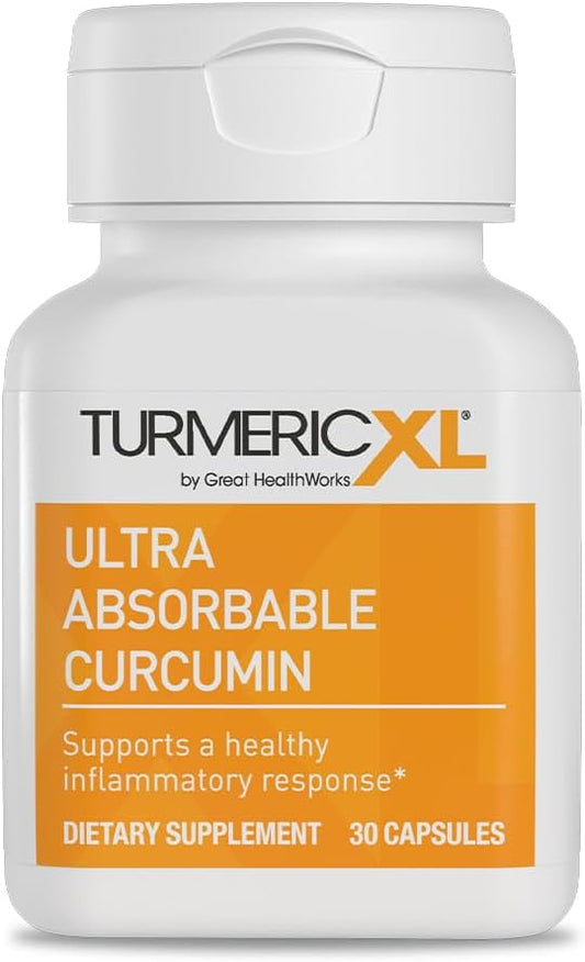OmegaXL TurmericXL Joint Support Supplement - 250mg Turmeric Extract for Healthy Inflammatory Response - Gluten-Free, High Absorption - 30 Veg Caps - Espot.com.au