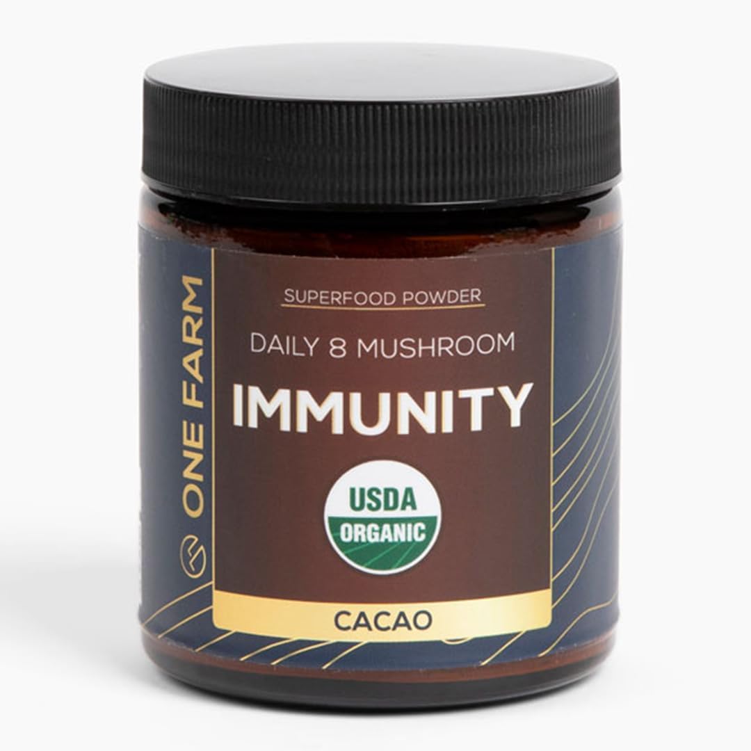waayb-organic-8-mushroom-immunity-powder---non-gmo-vegan-supplement---turkey-tail-chaga-cordyceps-shiitake-reishi-maitake-lions-mane-mesima---resealable-glass-jar-1
