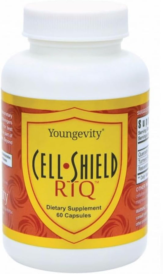 Highly Bioavailable Antioxidant Blend - Turmeric Curcumin, Quercetin, Japanese Knotweed - 60 Capsules - Youngevity Cell Shield RTQ™ - Espot.com.au