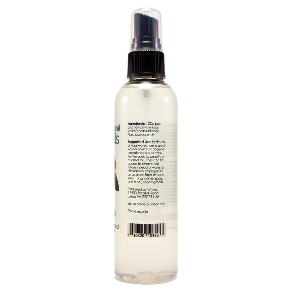 4 oz GreenHealth Rose Hydrosol Floral Water in Plastic Bottle with Black Spray Cap - Natural Face Toner and Skin Refresher for Hydration and Soothing - Espot.com.au