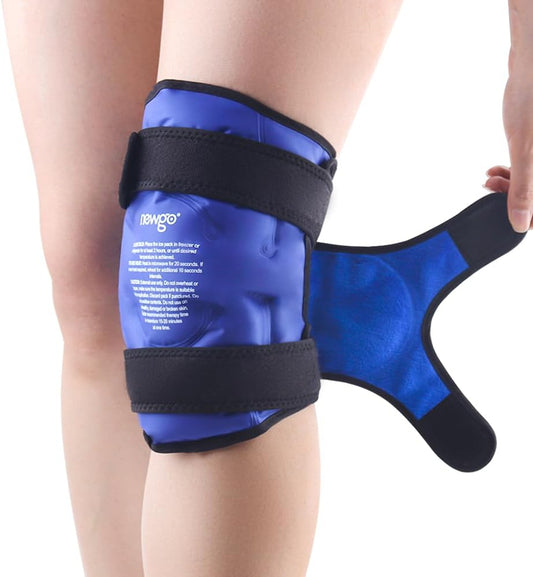 Reusable Gel Ice Pack Wrap for Knee Surgery Recovery - Cold Therapy for Injuries, Pain Relief, Swelling, Bruises - Fits Entire Knee - Espot.com.au