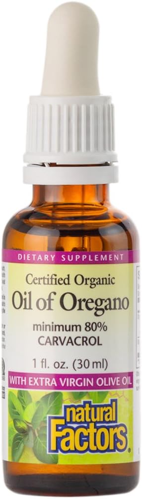 Certified Organic Oil of Oregano for Healthy Immunity and Cholesterol - 187 Servings, 1 oz - Espot.com.au