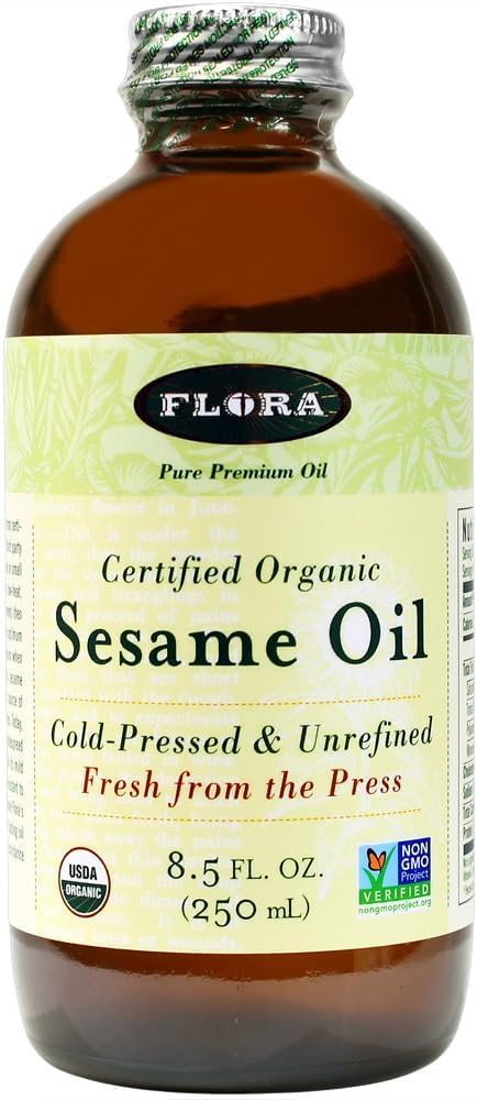 organic-sesame-oil-85-oz---pure-cold-pressed-artisan-oil---non-gmo-kosher---flora-brand-1
