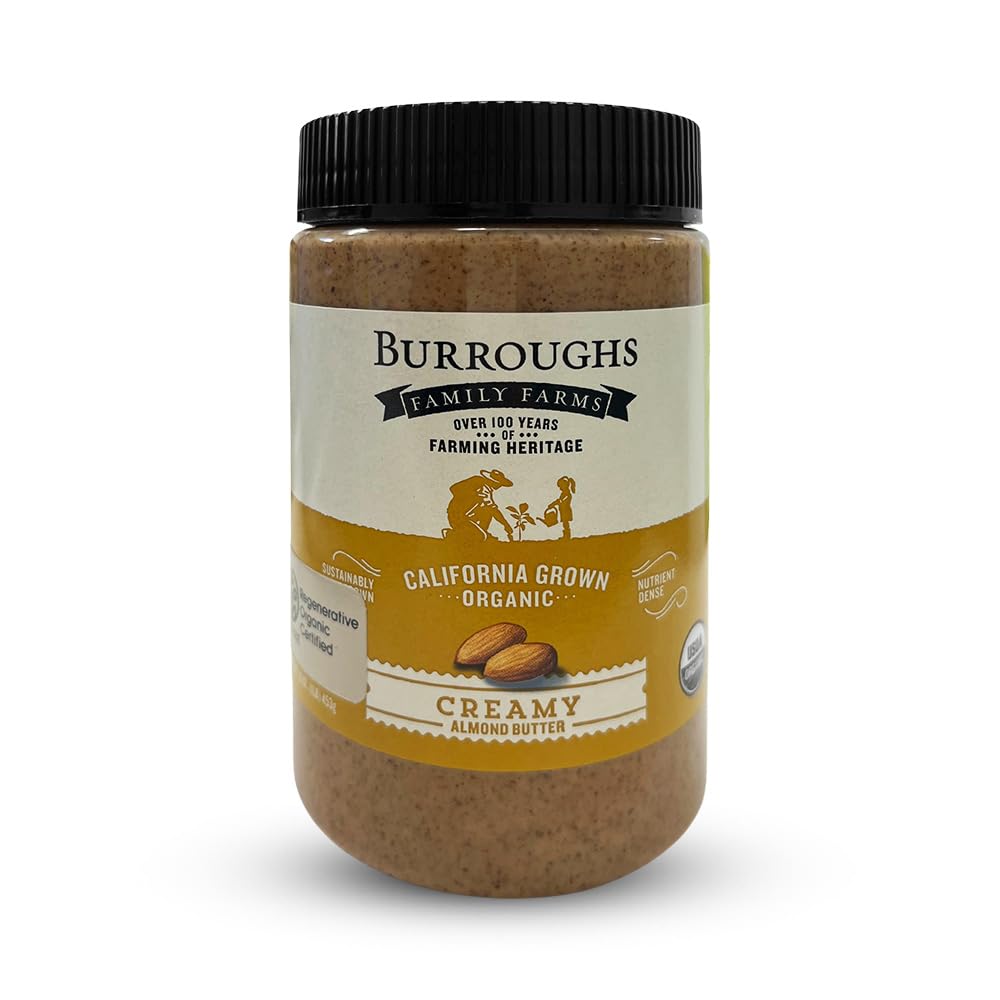 burroughs-family-farms-regenerative-organic-creamy-almond-butter---0-sodium-cholesterol---keto-paleo-vegan---16-oz-jar-1