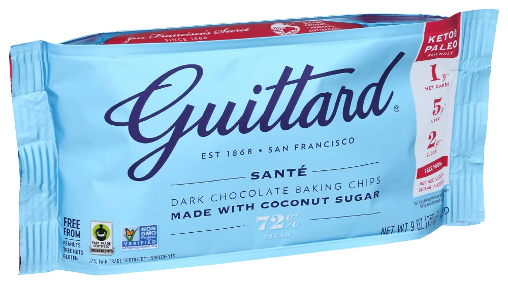 guittard-72-sante-dark-chocolate-baking-chips---9-ounces-pack-for-delicious-treats-and-desserts-2