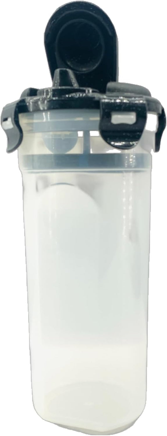 locklock-hpl934h-plastic-drink-mixer-bottle---500-ml-capacity-measurements---clear-container-with-leak-proof-twist-off-lid---steel-gray-sports-cap-1