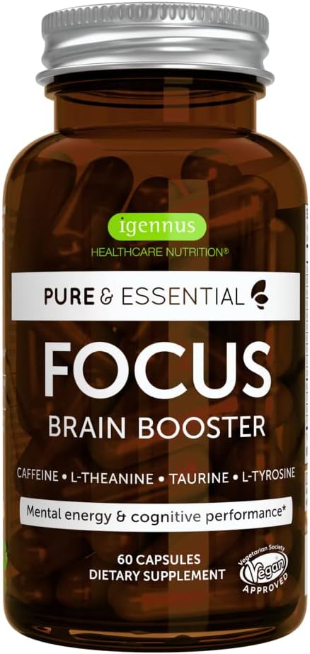 igennus-focus-nootropic-supplement---powerful-brain-booster-with-natural-caffeine-b-vitamins-l-theanine-taurine-l-tyrosine---60-capsules-non-jittery-cognitive-performance-boost-1