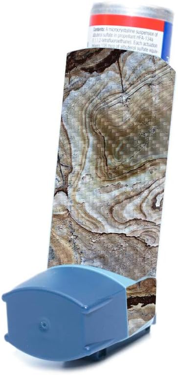 brown-marble-carbon-fiber-skin-for-ventolin-hfa-asthma-inhaler-protective-durable-finish-easy-to-apply-remove-made-in-usa-3