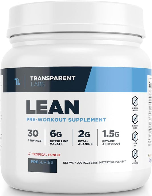 transparent-labs-lean-pre-workout-supplement-with-acetyl-l-carnitine-beta-alanine-purcaf-organic-caffeine---tropical-punch-flavor-for-body-recomposition---30-servings-pre-workout-for-men-and-women-1