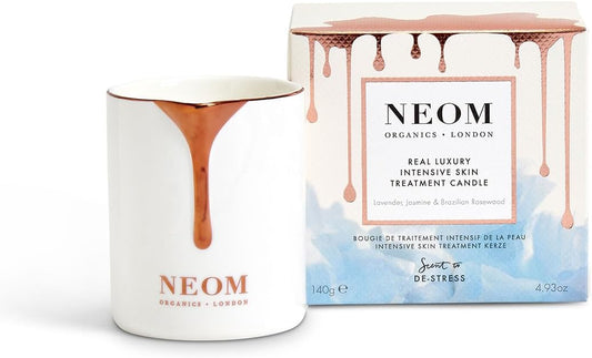 NEOM Intensive Skin Treatment Candle - Lavender, Jasmine & Rosewood Blend - Natural Aromatherapy Candle for Skin Hydration & Relaxation - Espot.com.au