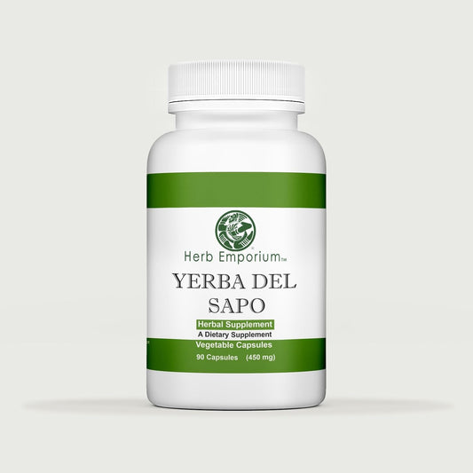 Mexican Herb Emporium Hierba del Sapo Capsules - 90 Vegetable Capsules with No Additives - 450mg (Pack of 1) - Espot.com.au