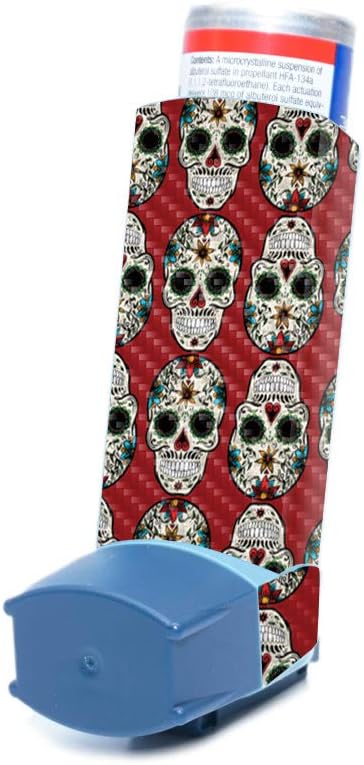 ventolin-hfa-asthma-inhaler-carbon-fiber-skin---sugar-skull-design-protective-durable-finish-easy-to-apply-remove-change-styles-made-in-usa-by-mightyskins-3