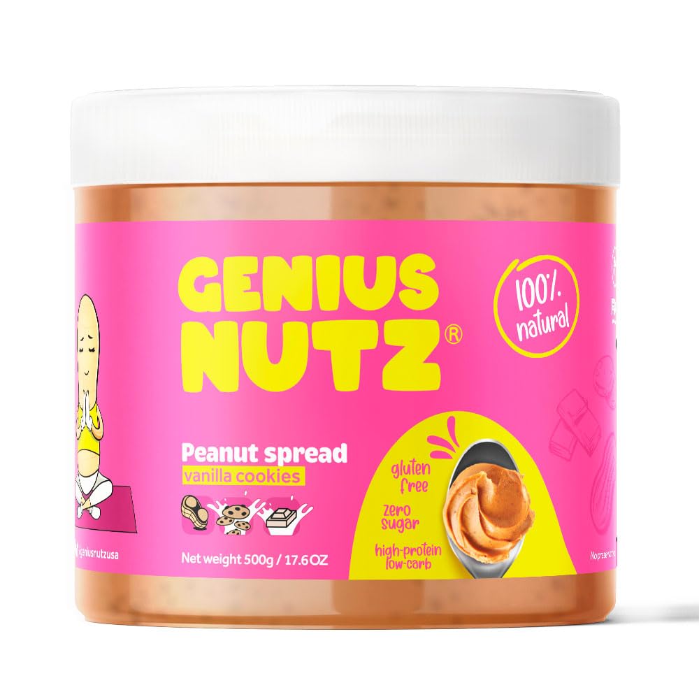 vanilla-cookie-peanut-spread---healthy-sugar-free-snack-with-crunchy-cookies---100-natural-gluten-free-low-carb-high-protein---500g-pack-1