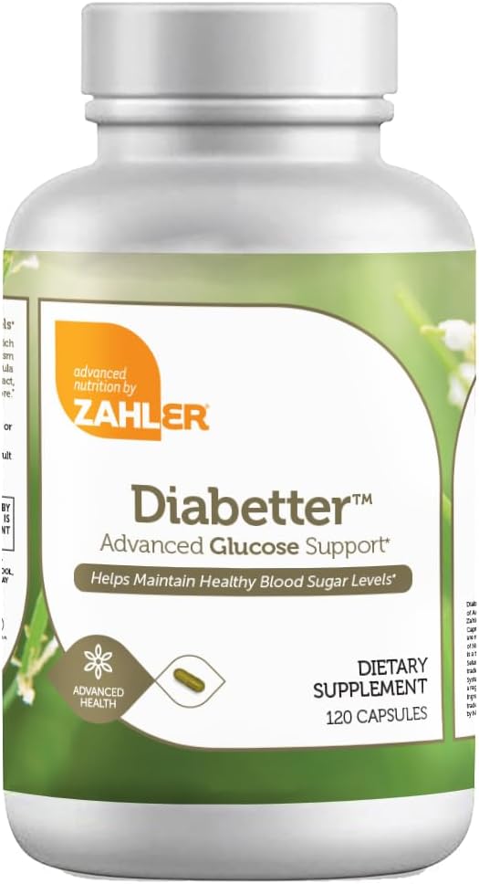 Zahler Diabetter: Glucose Support Supplement with Cinnamon - Kosher Certified - 180 Capsules - Espot.com.au