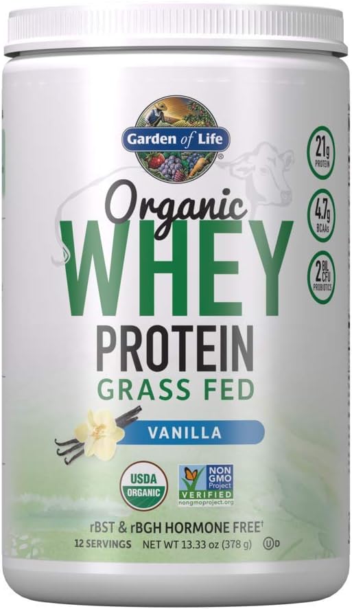 vanilla-grass-fed-whey-protein-powder-with-probiotics---21g-protein-for-men-and-women---12-servings---gluten-free-non-gmo---kosher-and-humane---hormone-free-1