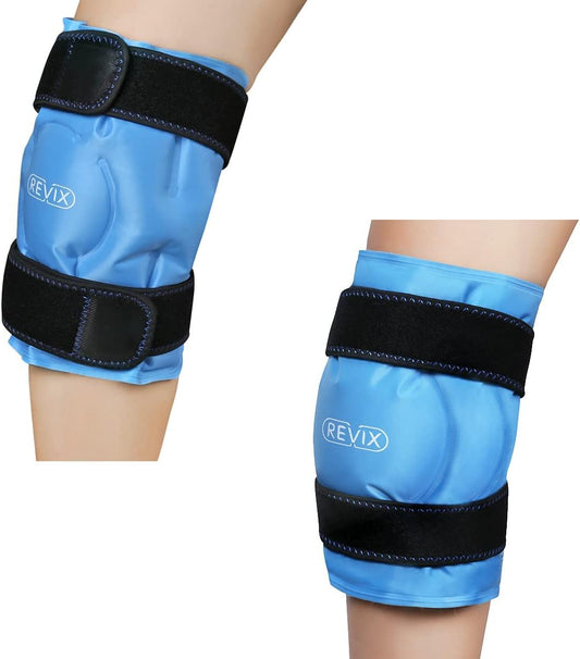 REVIX XL Knee Ice Pack Wrap for Knee Pain Relief and Leg Injuries - Reusable Gel Ice Wrap for Post-Surgery Recovery - Espot.com.au