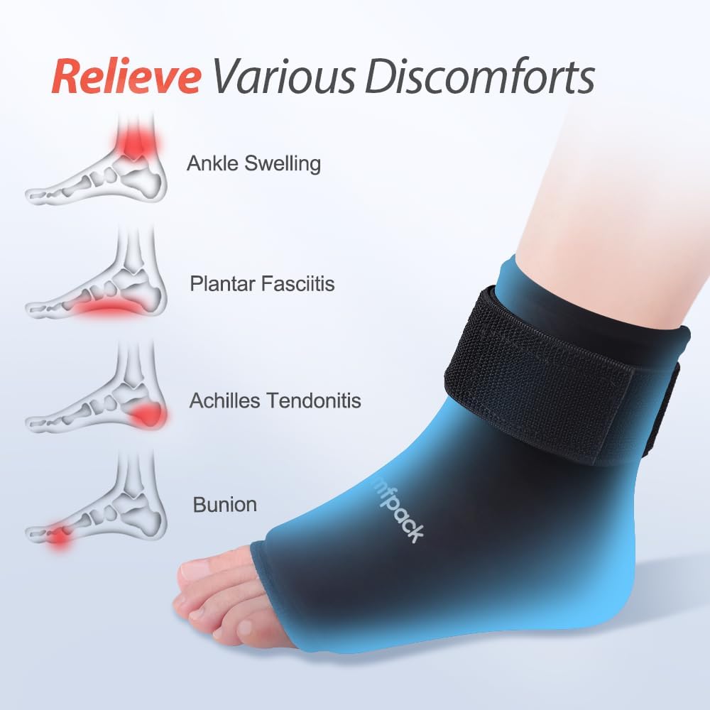 ankle-ice-pack-wrap-for-swelling-and-injuries---hotcold-therapy-sock-for-plantar-fasciitis-achilles-tendonitis-sprains-surgery-heel-pain---reusable-and-comfortable---black-color-2