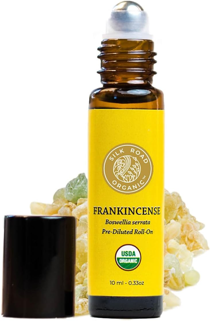 usda-certified-organic-frankincense-serrata-essential-oil-roll-on---10ml-roller-for-aromatherapy---pure-natural-by-silk-road-organic-1