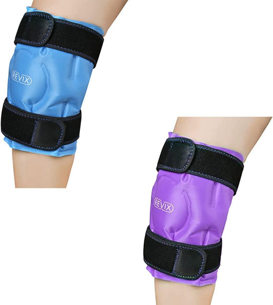 REVIX Reusable Gel Ice Pack for Knee Pain Relief - Ideal for Leg Injuries, Swelling, and Post-Knee Replacement Surgery - Espot.com.au
