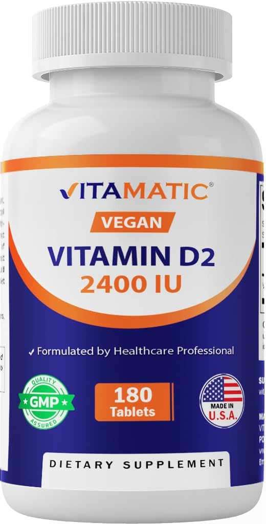 vitamatic-vitamin-d2-60-mcg-2400-iu-ergocalciferol-vegetarian-tablets-180-count-pack-of-1-1