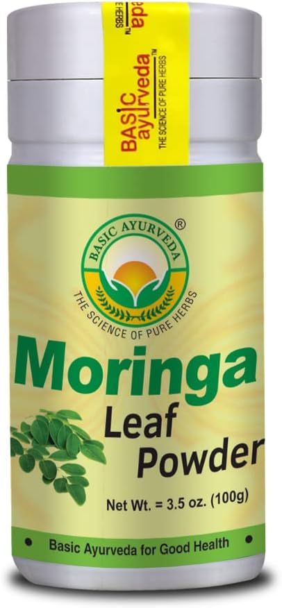 organic-moringa-powder-100g---natural-vitamin-c-source-for-joint-support-tea-smoothies---ayurvedic-drumstick-tree-leaves-powder-1