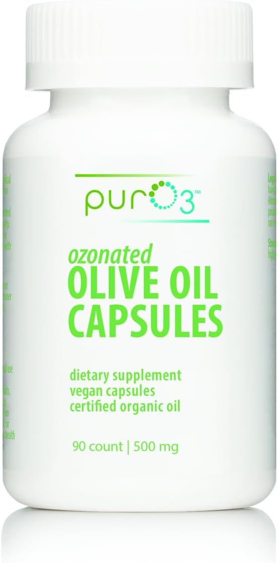 Cold Pressed Ozonated Olive Oil Softgels for Immune Support - 90 Capsules - Made in USA - Extra Virgin Olive Oil Supplement - Espot.com.au