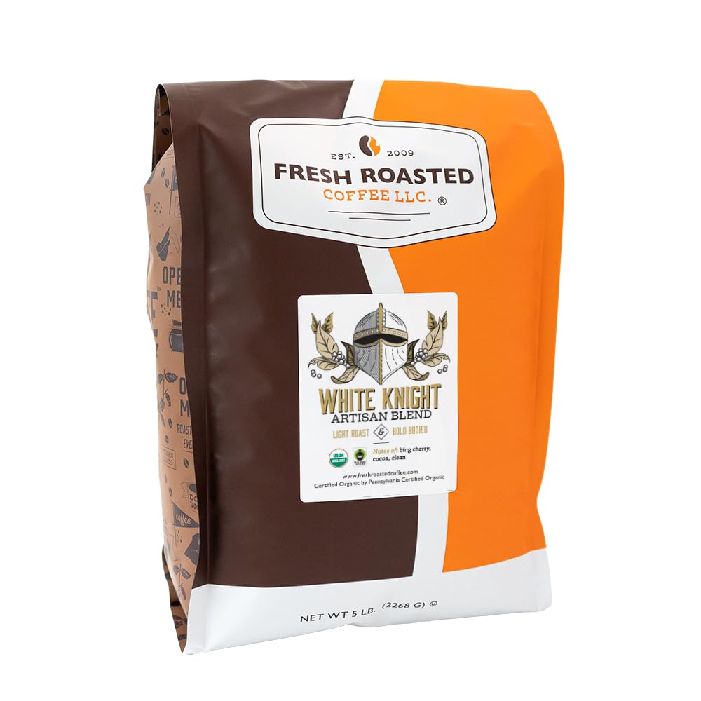 organic-white-knight-light-roast-coffee-beans---5-lb-80-oz---fair-trade-kosher-whole-bean---freshly-roasted-1