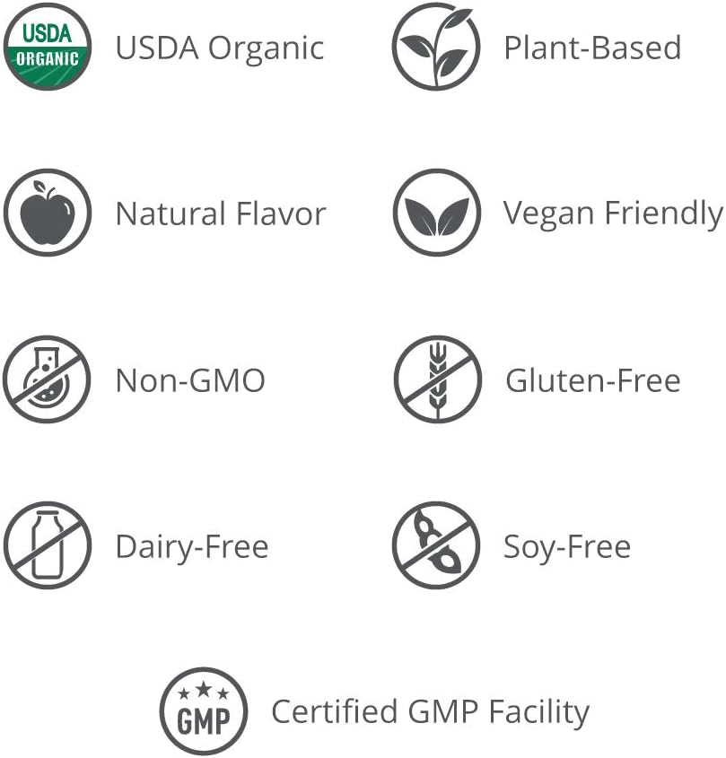 Organic HeartGreens Superfood Powder with Wheatgrass, Kale, Spinach, and Spirulina - USDA Organic Non-GMO, Green Apple Flavor - 5.29oz by humanN - Espot.com.au