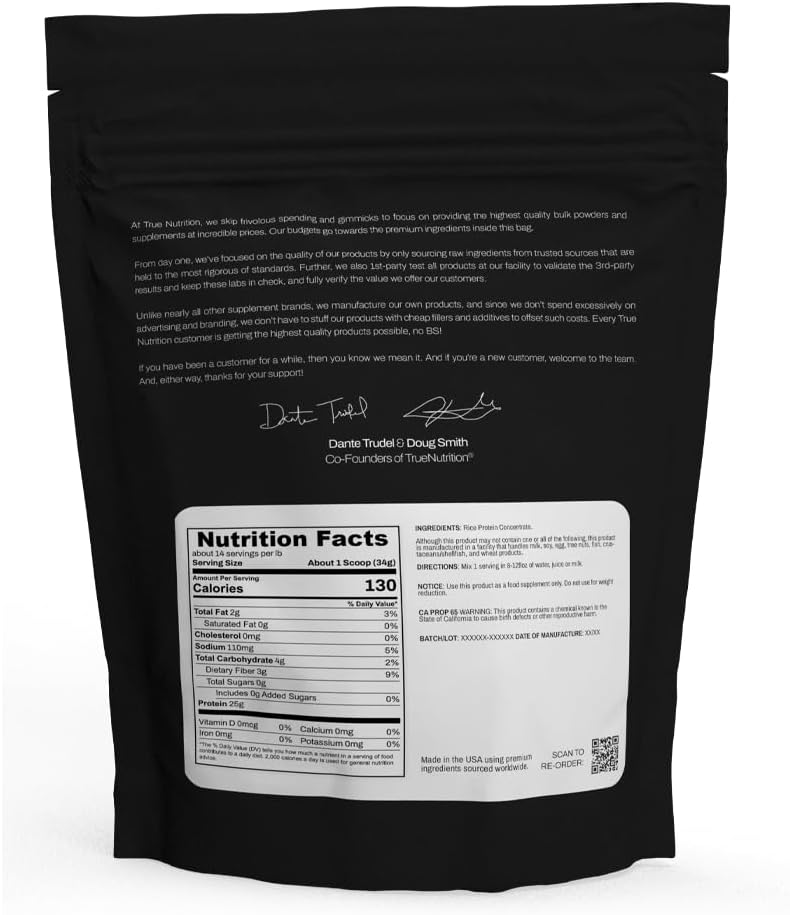 5lb-unflavored-rice-protein-concentrate-powder---cold-water-microfiltration-gluten-free-soy-free-dairy-free-non-gmo---true-nutrition-2