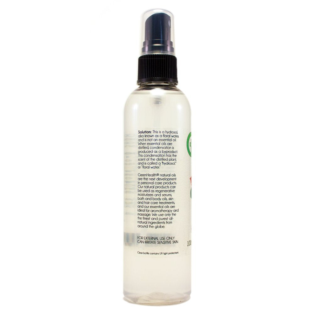 4 oz GreenHealth Rose Hydrosol Floral Water in Plastic Bottle with Black Spray Cap - Natural Face Toner and Skin Refresher for Hydration and Soothing - Espot.com.au