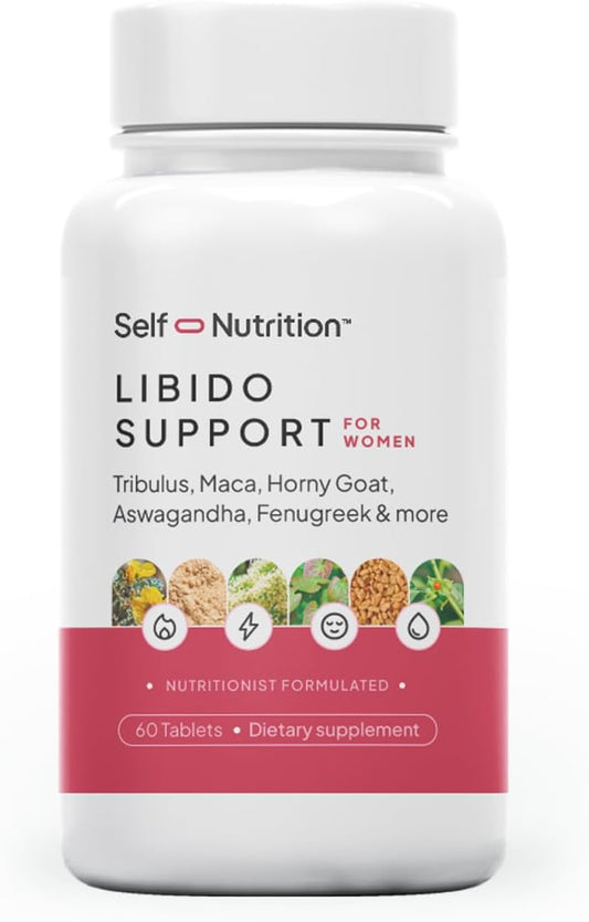 Women's Libido Support Supplement with Horny Goat Weed, Maca, Tribulus - Female Sensitivity Booster for Desire & Energy - 60 Capsules, Made in USA - Keto Friendly - Espot.com.au