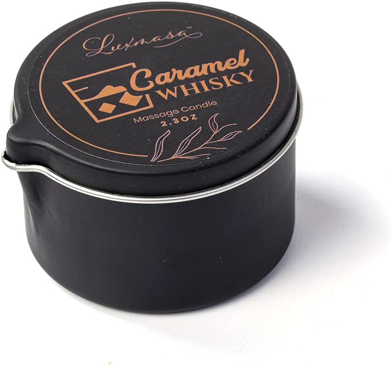 Luxurious Soybean Wax Candle with Caramel Whisky Scent for Stress Relief and Skin Moisturizing - Perfect for Romantic SPA at Home - 2.35 OZ - Espot.com.au