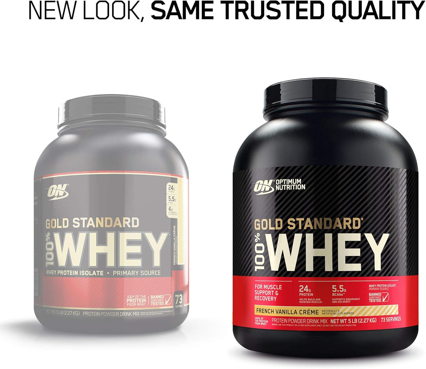 5lb Optimum Nutrition Gold Standard 100% Whey Protein Powder - French Vanilla Creme
