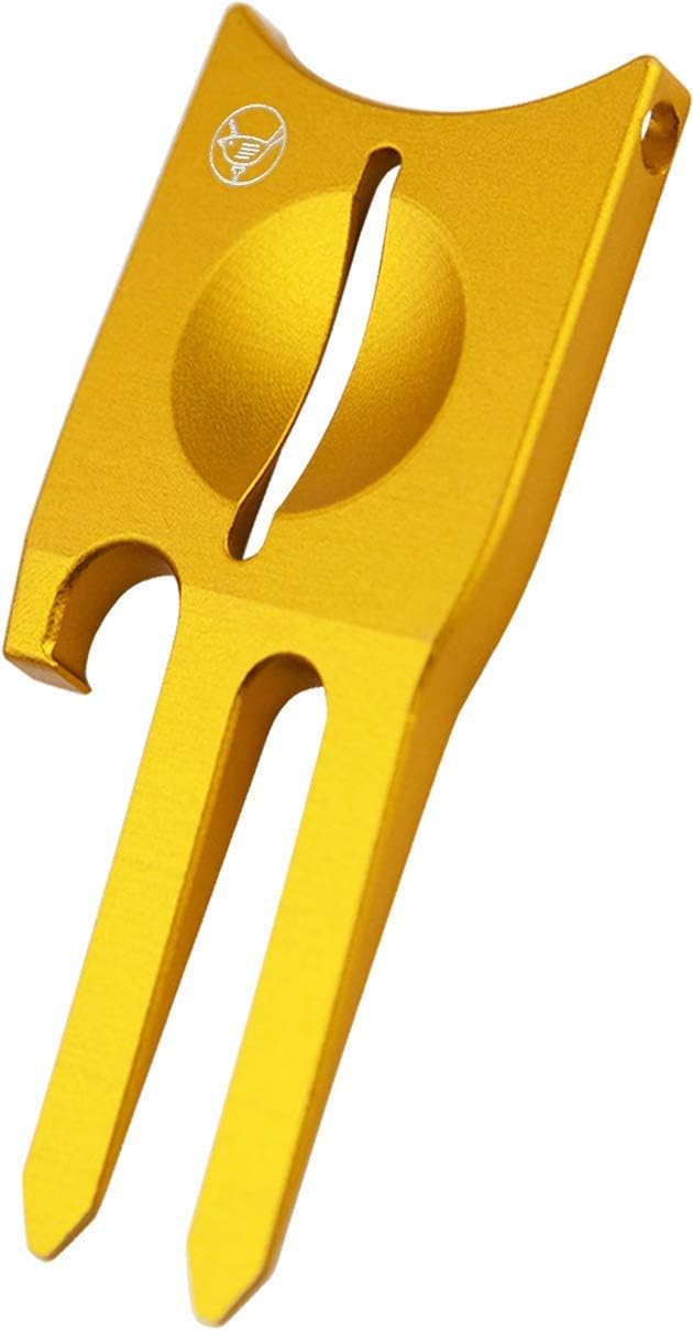 6-in-1 Birdicorn Golf Divot Repair Tool with Ball Marker - Essential Golf Accessory for Course Maintenance