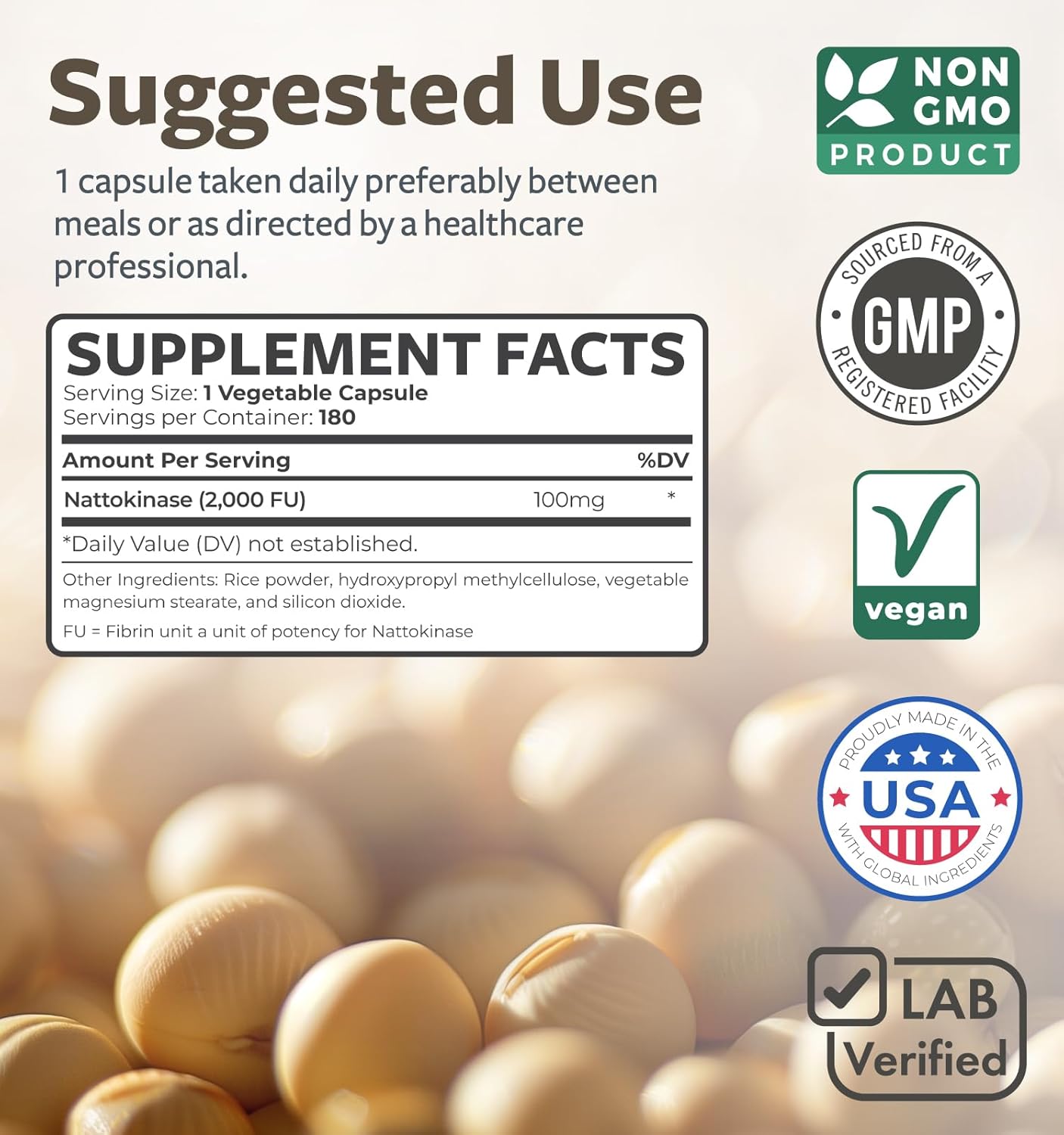 6-Month Supply of Healths Harmony Nattokinase & Beet Root Capsules - Powerful Antioxidant & Nitrate Superfood Combo