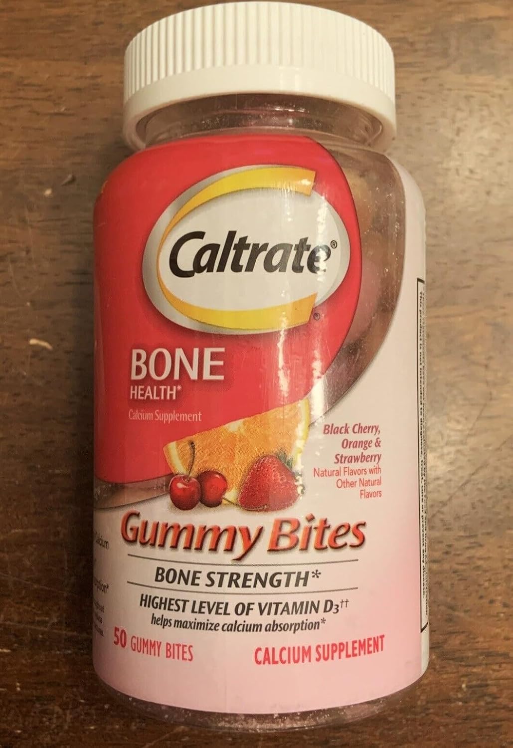 6 Packs of Caltrate Calcium & Vitamin D Gummy Bites - 300 Gummies Total