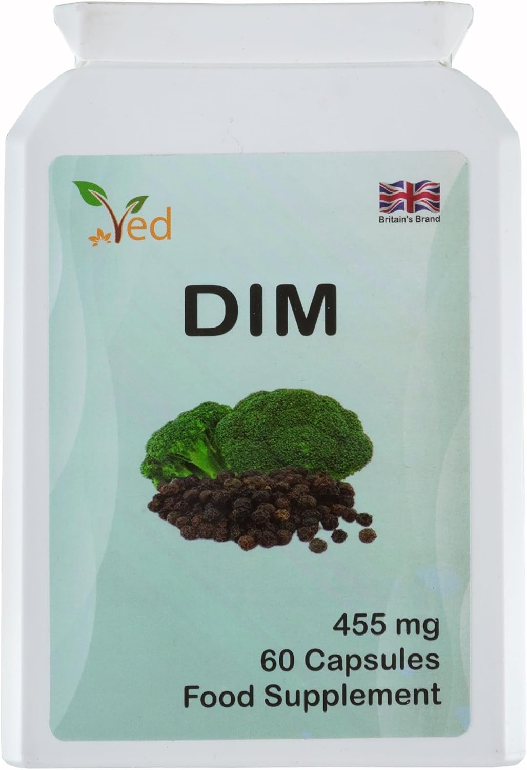 60 Capsules of 455 mg DIM Supplement - 60 Days Supply