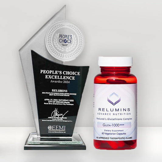 60 Capsules of Relumins Premium Collagen and Glutathione Set in Vanilla Flavor for Improved Skin and Health