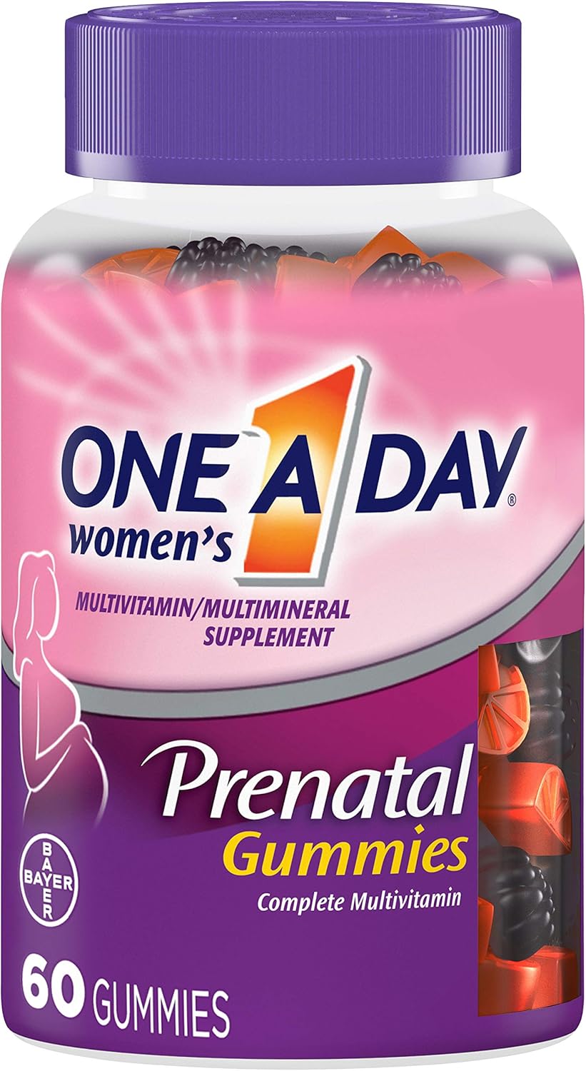 60 Count One A Day Women's Prenatal Gummies: Essential Daily Nutrition for Moms-to-Be