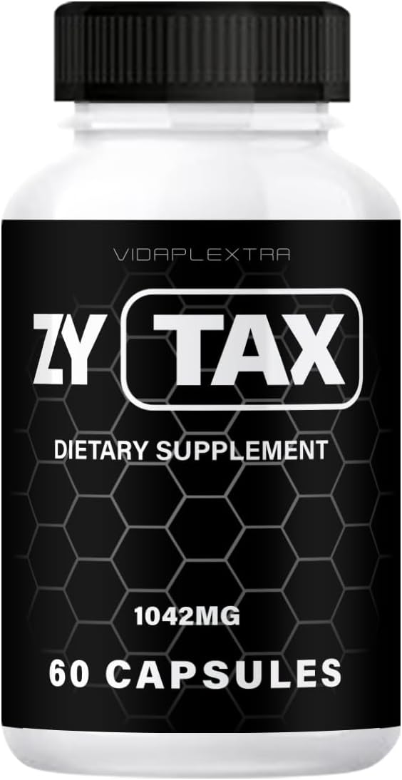 60 Count VIDAPLEXTRA Zy Tax Capsules - Natural Energy Support Supplement