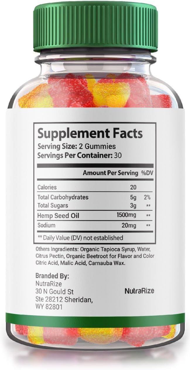 60 NutraRize Natural Bliss metabolism booster Gummies for Tranquility & Focus - Reviews & Benefits