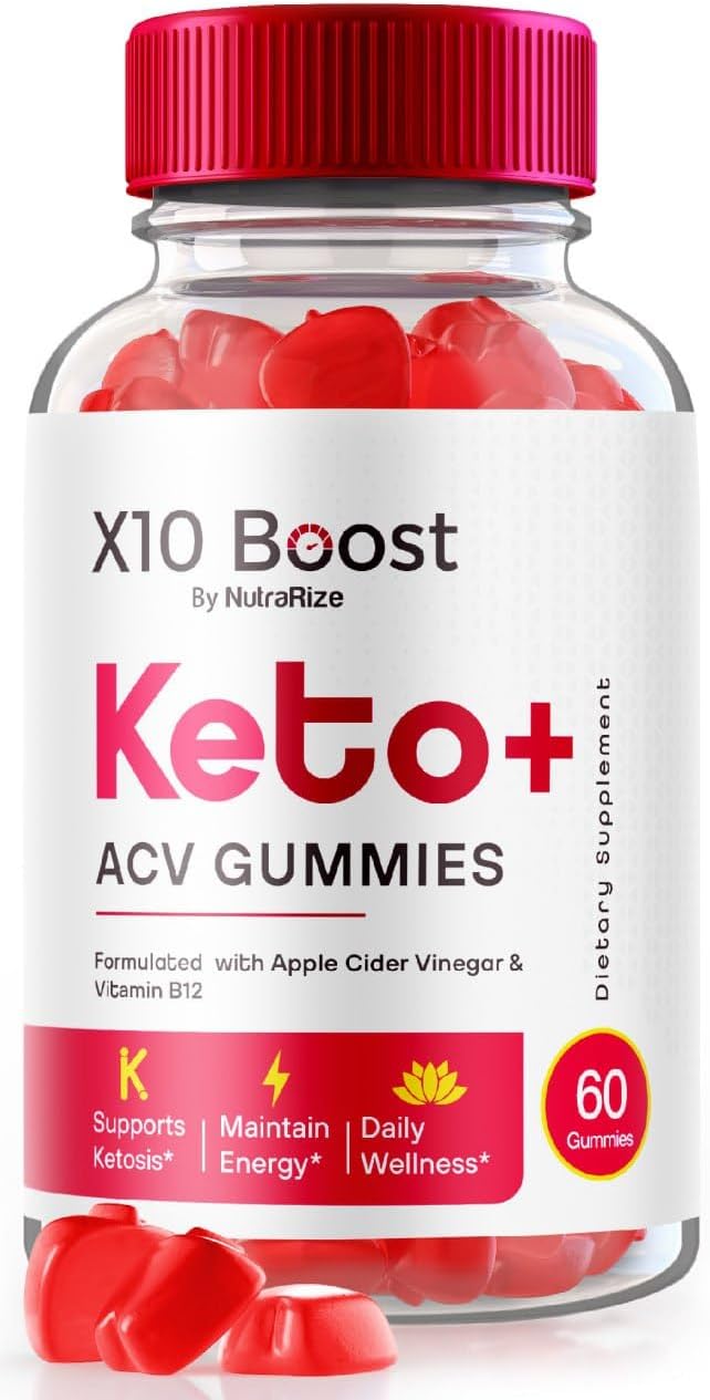 60 NutraRize X10 Boost Keto + ACV Gummies for Advanced  Slimming Formula  with Reviews