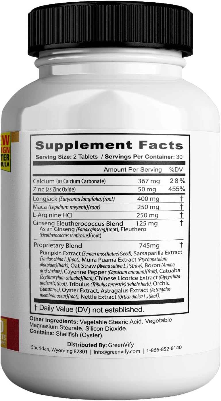 60 Tablet Greenvify BioPeak GoldMax Extra Strength Natural Performance Supplement - Gluten Free, Sugar Free, Non-GMO - Made in USA