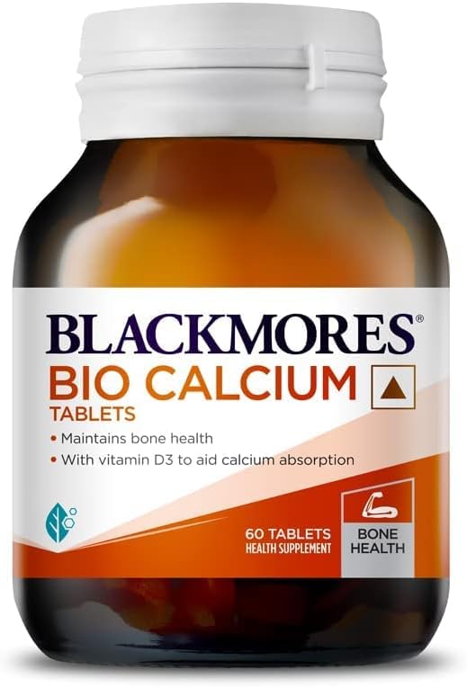 60 Tablets of Generic Calcium and Vitamin D3 for Stronger Muscles and Joints, Promotes Healthy Calcium Levels, Easy-to-Swallow Formula