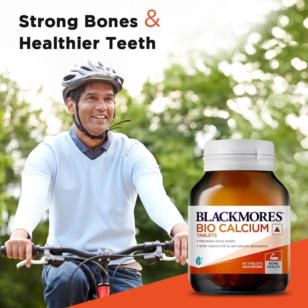 60 Tablets of Generic Calcium and Vitamin D3 for Stronger Muscles and Joints, Promotes Healthy Calcium Levels, Easy-to-Swallow Formula