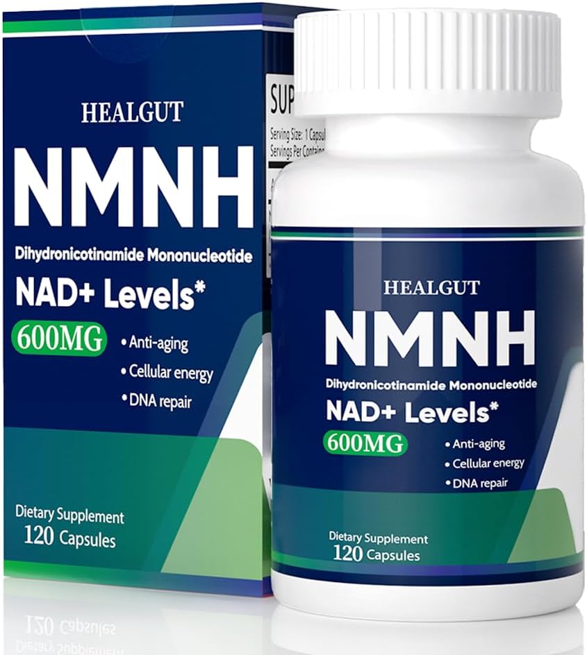 600mg NMNH Supplement for NAD+ Support - 120 Capsules of High-Quality NMNHH Alternative