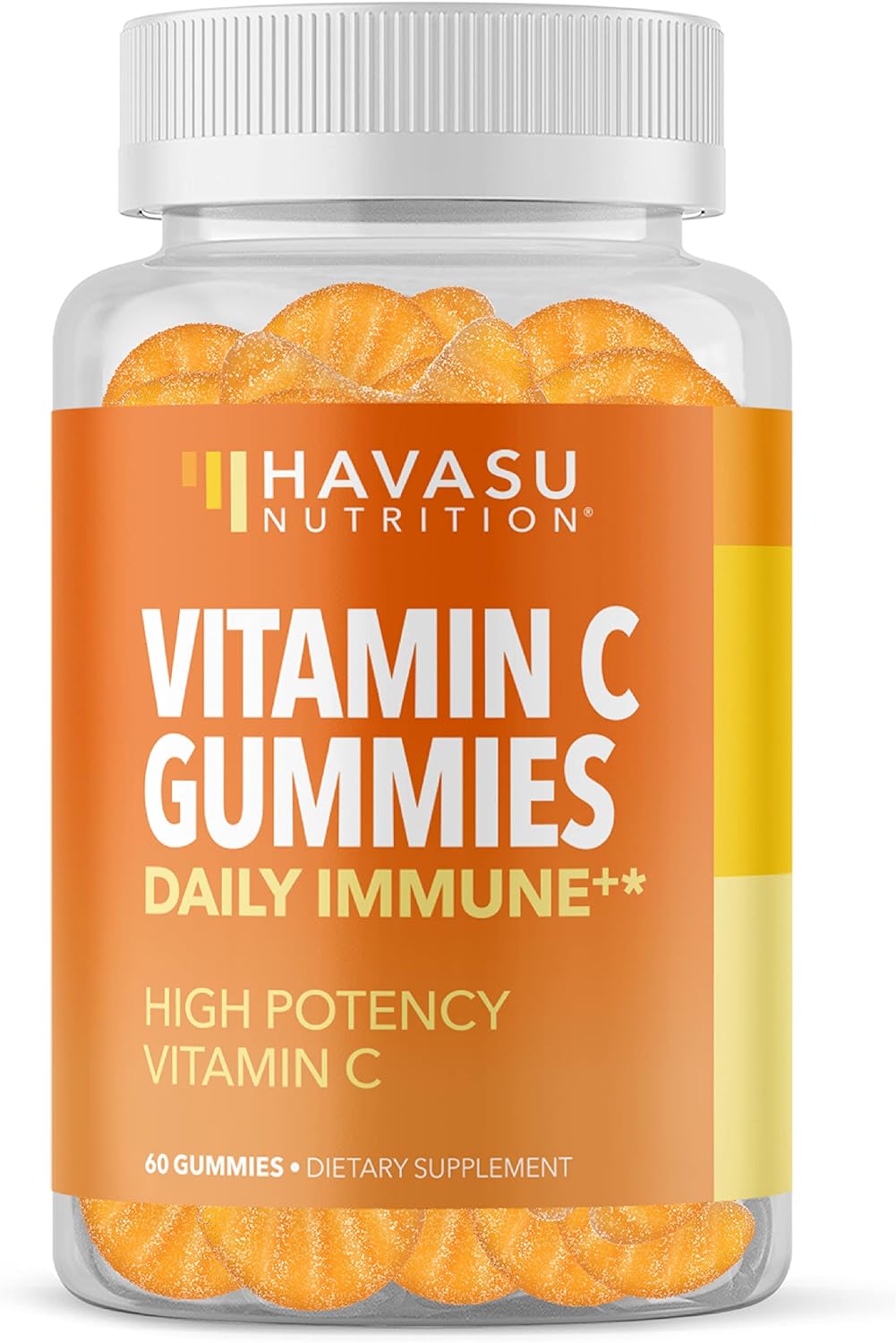 60ct Havasu Nutrition Vitamin C Gummies in Orange Flavor for Immune Support and Antioxidant Boost