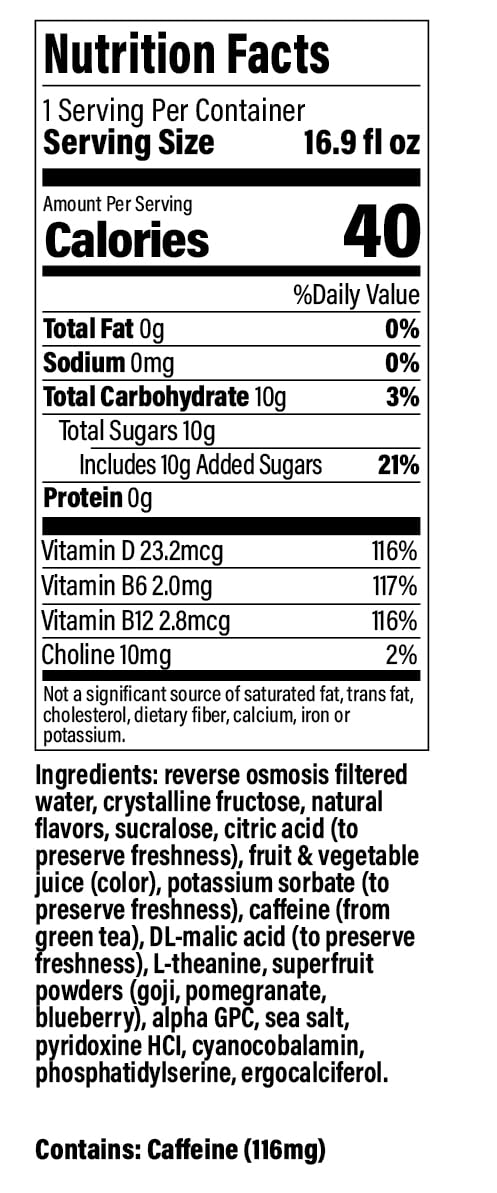 Neuro Sonic Energy Super Fruit Infusion Drink - 16.9 fl oz - Espot.com.au
